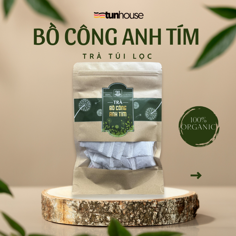 Trà Bồ Công Anh Tím - hộp 40 Túi Lọc - Da Dream Farm Đà Lạt