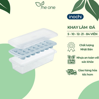 Khay làm đá inochi 21 viên, chất liệu nhựa nguyên sinh an toàn, chịu nhiệt tốt, không dính thành đá, lấy đá dễ dàng