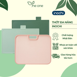 Thớt đa năng inochi Yoko, thớt chống trượt, thớt thái rau củ, thớt thái thịt, logo phân loại, nhựa nguyên sinh cao cấp