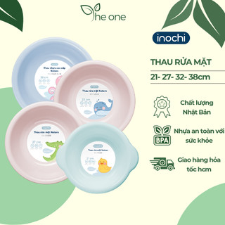Thau rửa mặt inochi, chậu dành cho trẻ em và người lớn, nhựa nguyên sinh cao cấp an toàn sức khỏe