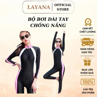 Đồ bơi liền thân nữ LAYANA bikini 1 mảnh chát liệu co giãn, kín đáo_LAYANA STORE