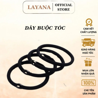 Dây buộc tóc,chun buộc tóc LAYANA Hàn Quốc màu đen nhiều mẫu (Giá 1k)_LAYANA STORE