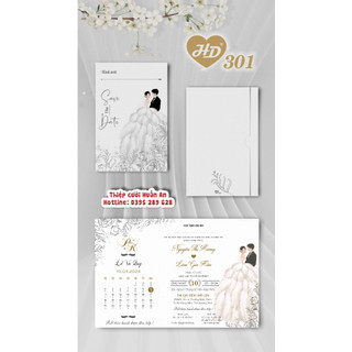 Thiệp cưới giá rẻ mã 301
