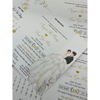 Thiệp cưới giá rẻ mã 301