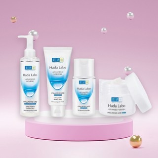 Combo Bộ 4 Bước Sạch Da Ẩm Mịn Hada Labo Advanced Nourish