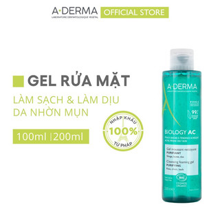 Sữa rửa mặt Aderma Biology AC physac-AC foaming gel 400ml