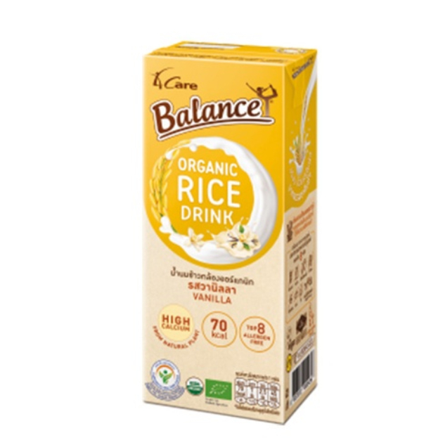 Sữa gạo hữu cơ Thái Lan 4Care Balance organic 180ml