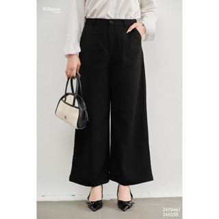 Quần ống rộng gấu gập lơ vê BIGSIZE (55kg đến 95kg) - 24YQ30 - [BU Bigsize Young]