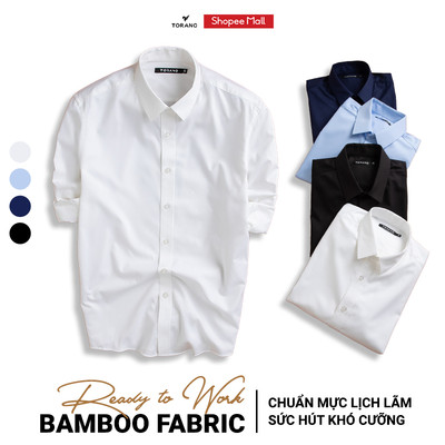 Áo sơ mi nam TORANO dài tay trơn phom chuẩn lịch sự - FATB002