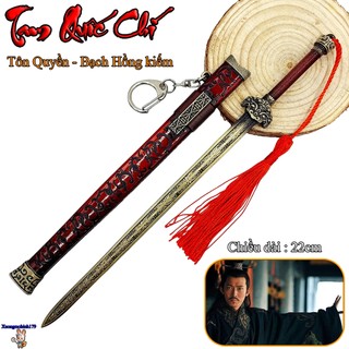 Mô hình sưu tầm Tam Quốc Chí Tôn Quyền Bạch Hồng Kiếm 22cm