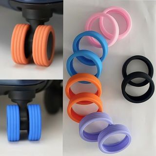 Set 8 Vỏ Bọc Bánh Xe Vali Giảm Tiếng Ồn, Vòng Đệm Bánh Xe Vali Tiện Dụng Khi Du Lịch