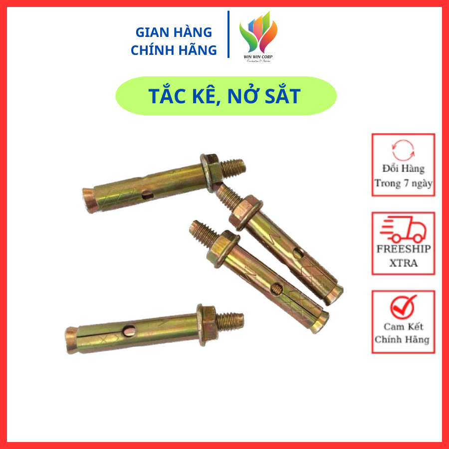 Combo 5con, 10con tắc kê sắt 10 ly
