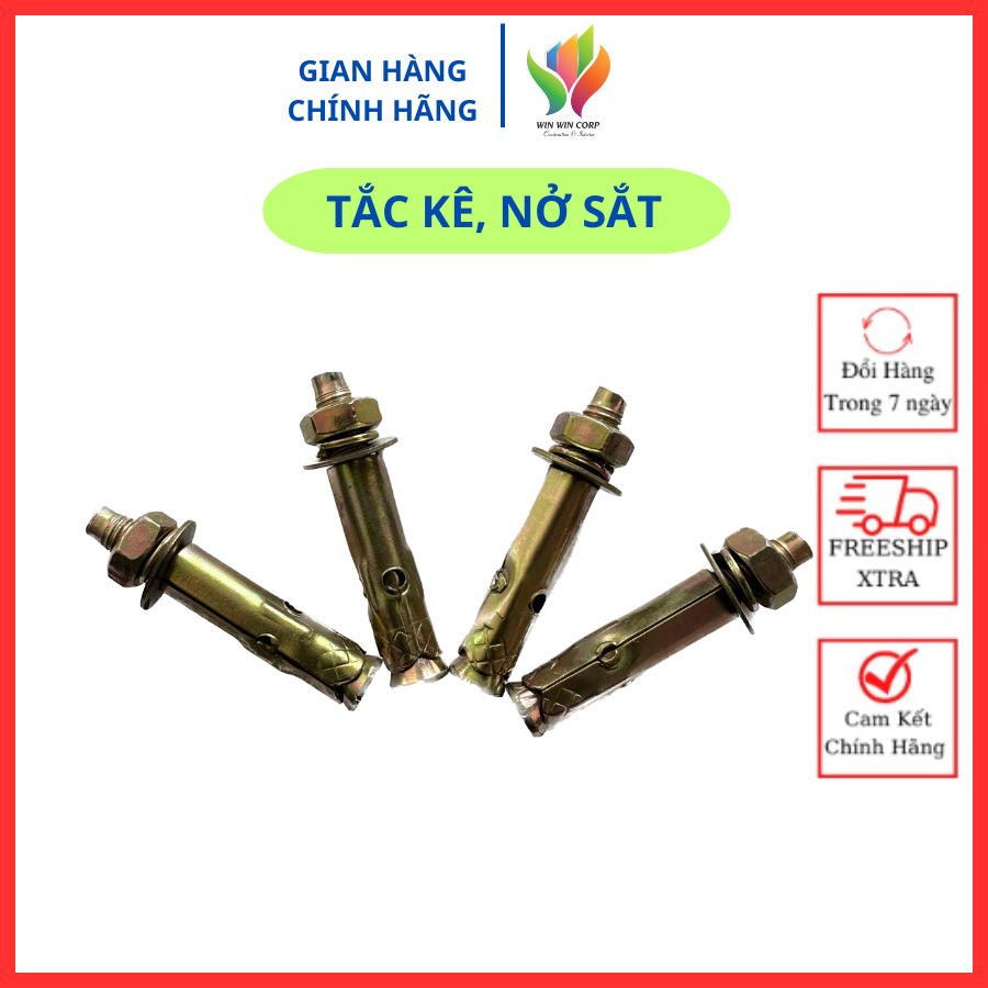 Combo 5con, 10con tắc kê sắt 6 ly