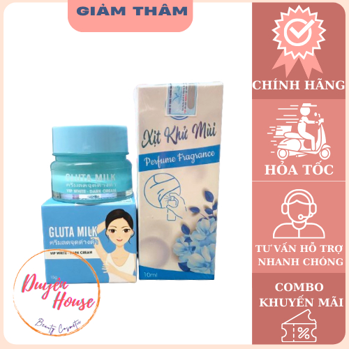 Combo làm giảm thâm nách Gluta Milk