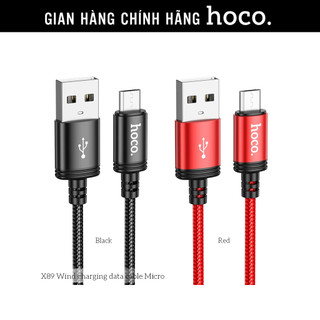 Cáp sạc nhanh Micro USB 2A bọc dù 1m Hoco X89, dây sạc hỗ trợ truyền dữ liệu chính hãng Hoco Mall