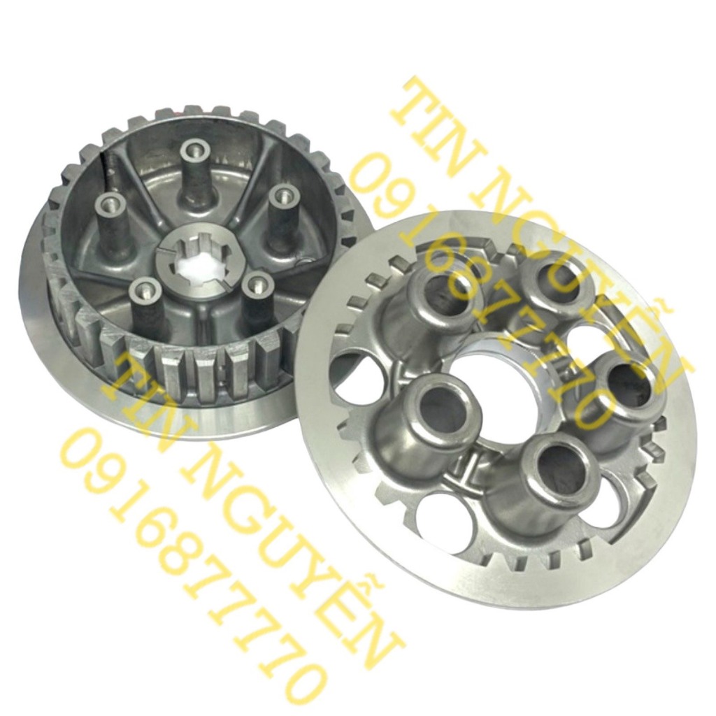 Bộ má nồi, mặt đế nhôm nồi trong ngoài Satria Fi, Raider Fi, GSX S150, GSX R150, Bandit 150 chính hãng