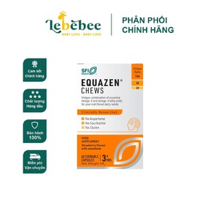 DHA equazen cho bé từ 3 tuổi ( 60 viên) mẫu mới màu cam