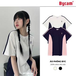 Áo Phông Phối Kiểu BYC 100% Cotton, Áo Thun Form Rộng Mới Nhất 2023 𝑩𝒚𝒄𝒂𝒎𝒄𝒂𝒎