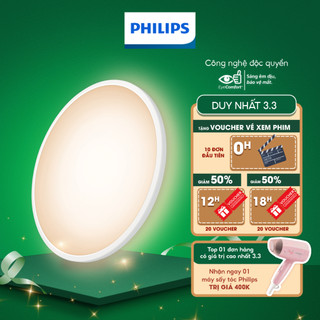Đèn ốp trần Philips Super Slim Ceiling WiZ 16W White 2700k - 6500k (01 đèn)