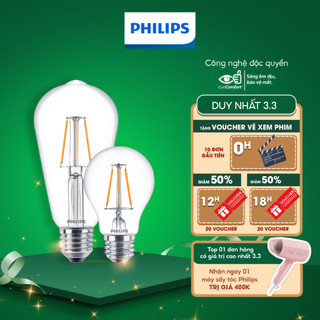 Bóng đèn Philips LED Classic (ánh sáng vàng 3000K)- Thiết kế cổ điển, ánh sáng chất lượng cao (01 bóng)