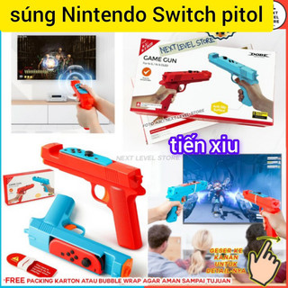 Bộ 2 súng nintendo switch các đời game gun pistol grip tns-2159 - switch v1 v2 oled - dobe accessories