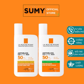  Sữa Chống Nắng La Roche Posay Anthelios UVmune 400 Invisible Fluide Oil Control Fluid SPF50+ 15ml 50ml Không Nhờn Rít 