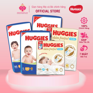 Tã Quần/ Dán Huggies Skincare Tràm trà tự nhiên, siêu mỏng 2mm, bóng 3D khóa ẩm, đủ size (NB,S,M,L,XL,XXL,XXXL) cho bé