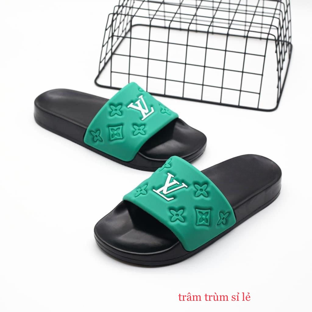 Dép Nam LV Quai Ngang ĐẾ PU Đi êm Chân Kiểu Dáng Thời Trang Năng Động cực HOT