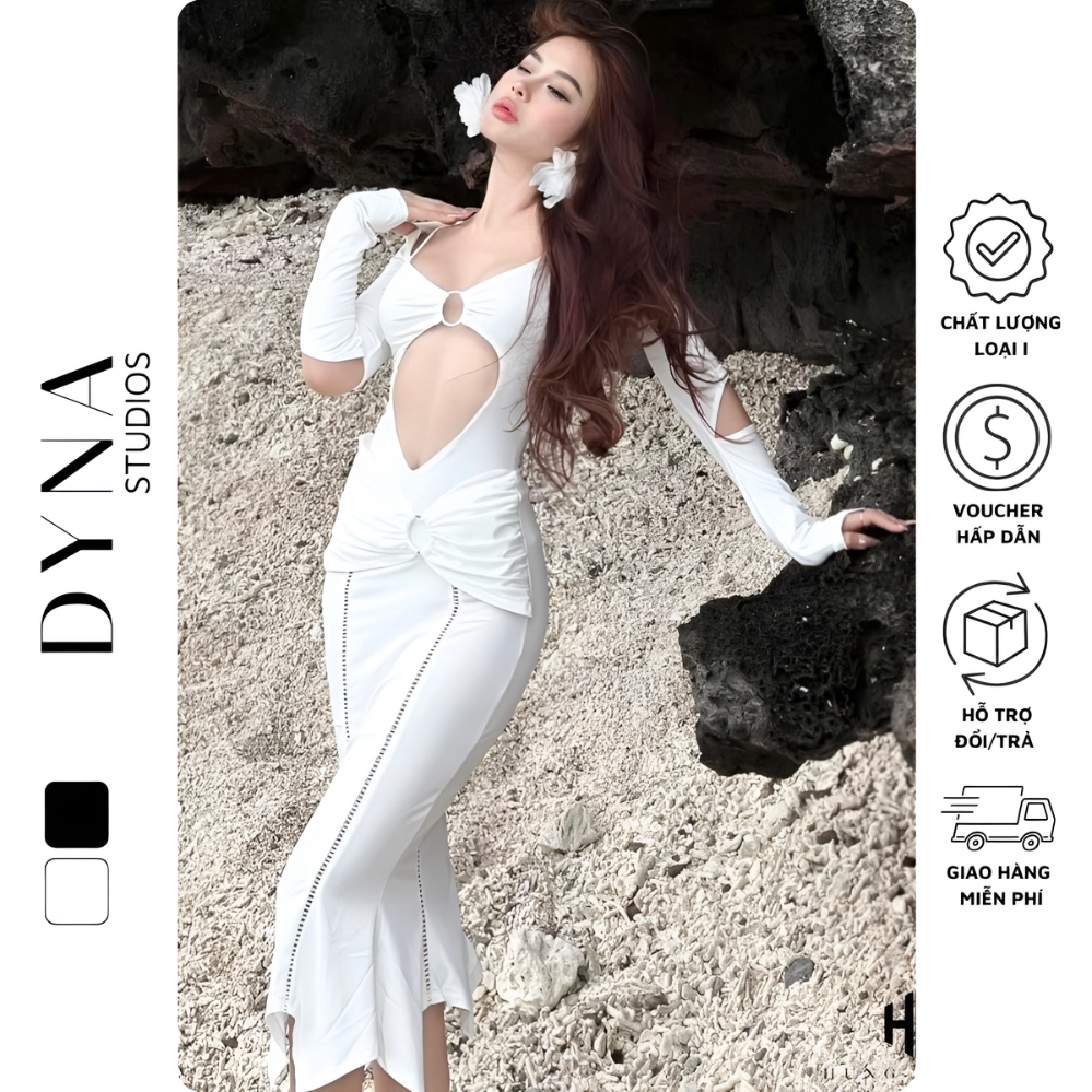 Set bodysuit cut-out 𝐋𝐎𝐃𝐃𝐘 𝐀𝐒𝐇𝐘𝐋𝐄𝐘 kèm chân váy ôm đuôi cá