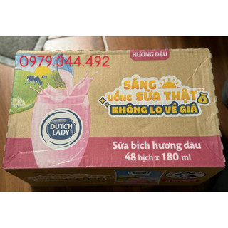 SỮA BỊCH CGHL- VỊ DÂU 180ML - 48 bịch