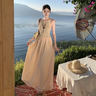 [HÀNG QC] Đầm maxi len phối chân váy