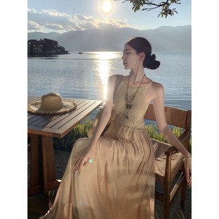 [HÀNG QC] Đầm maxi len phối chân váy