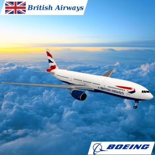 Mô hình giấy máy bay thương mại BOEING 777 British Airways