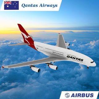 Mô hình giấy máy bay thương mại AIRBUS A380 Qantas Airways