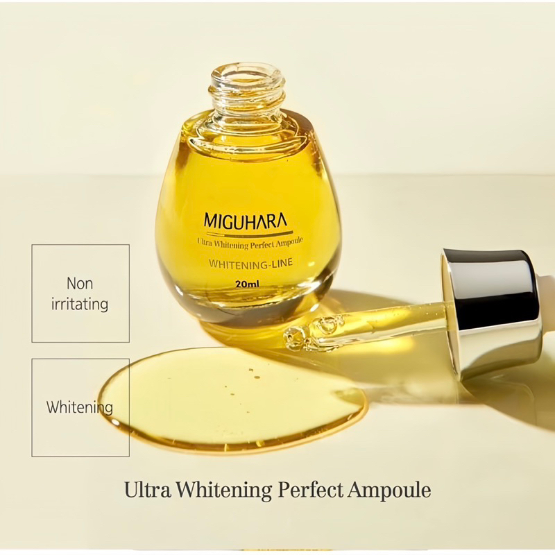 [HSD 8/24] Tinh Chất Serum Vàng Dưỡng Trắng Da Miguhara Ultra Whitening Perfect Ampoule 35ml