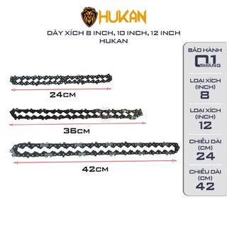 Dây xích HUKAN 6 inch - 8 icnh - 10 inch - 12 inch của máy CS008iBL, CS010IBL, CS012iBL
