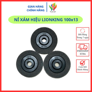 Nỉ đánh bóng inox, đánh bóng đá, nỉ đỏ, nỉ xám hiệu lionking 100x13mm