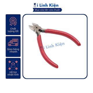 Kìm cắt dây điện, kìm cắt chân linh kiện màu đỏ cao cấp bền bỉ sắc bén.