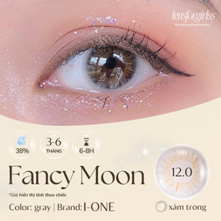 [Mã SKAMSALE8 giảm 10% đơn từ 200K] Kính áp tròng xám trong FANCY MOON GRAY - Made in Korea | HSD 3-6 tháng | Lens cận