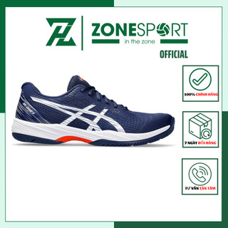 Giày Asics Gel Game 9 Xanh Đen - Giày Chuyên Tennis kết hợp Cầu Lông thiết kế lưới thoáng khí da tổng hợp đồ bền cao