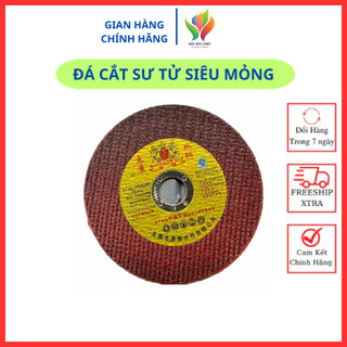 Hộp 50 viên đá cắt sắt hiệu sư tử 107x0.8x16mm siêu mỏng màu đỏ