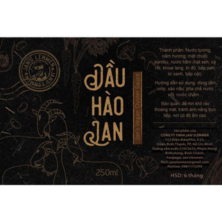 Dầu Hào Jan'slenmen 250 ML