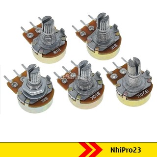 Triết áp đơn 3 chân wh148 1k 2k 5k 10k 20k 50k 100k 500k 1m