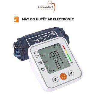 MÁY ĐO HUYẾT ÁP BẮP TAY CHÍNH HÃNG ĐO NHỊP TIM MÀN HÌNH HIỂN THỊ LCD ĐO CHÍNH XÁC BẢO HÀNH 5 NĂM LM44
