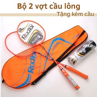 Bộ 2 Vợt Cầu Lông Roadler Khung Hợp Kim Siêu Bền- Tặng Kèm Hộp 6 Quả Cầu Nhựa.