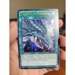 Lá bài thẻ bài Yugioh The Eye of Timaeus - Ultra Rare - Tặng bọc bài nhựa bảo quản