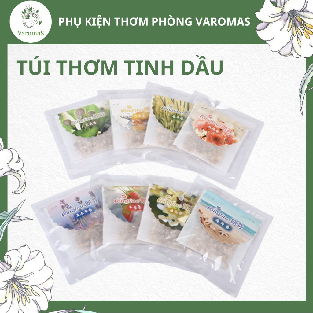 Túi Thơm Phòng Varomas Treo Tủ Quân Áo Tinh Dầu Thiên Nhiên Tt01 25Ml