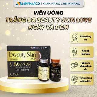 Viên uống trắng da,mờ thâm nám tàn nhang Beauty Skin Love thế hệ mới, cải thiện nội tiết tố  -hộp 60 viên