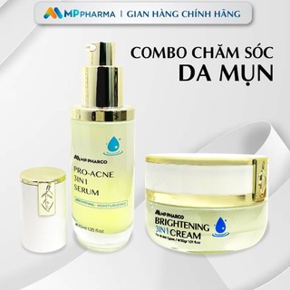 Bộ đôi giảm mụn kem +serum mp pharco - hỗ trợ giảm mụn,dưỡng da