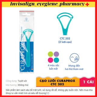 1 cây cạo lưỡi curaprox ctc lưỡi cạo kép 202 thụy sĩ